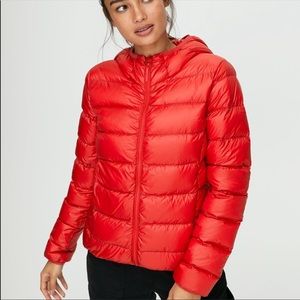 Red TNA Aritzia Size Small Little Puff Jacket